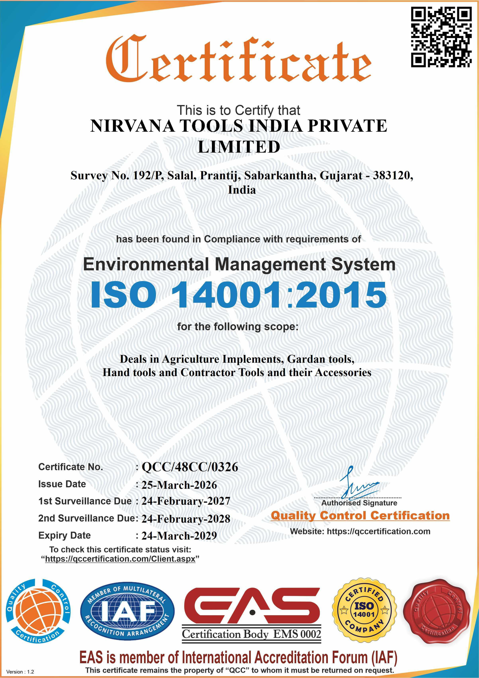 ISO Certificate 2