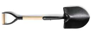 Round Treaded Shovel